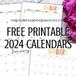 Free Printable 2024 Calendar Printable Pdf   Printables And For Free Printable Calendars 2024 Monthly