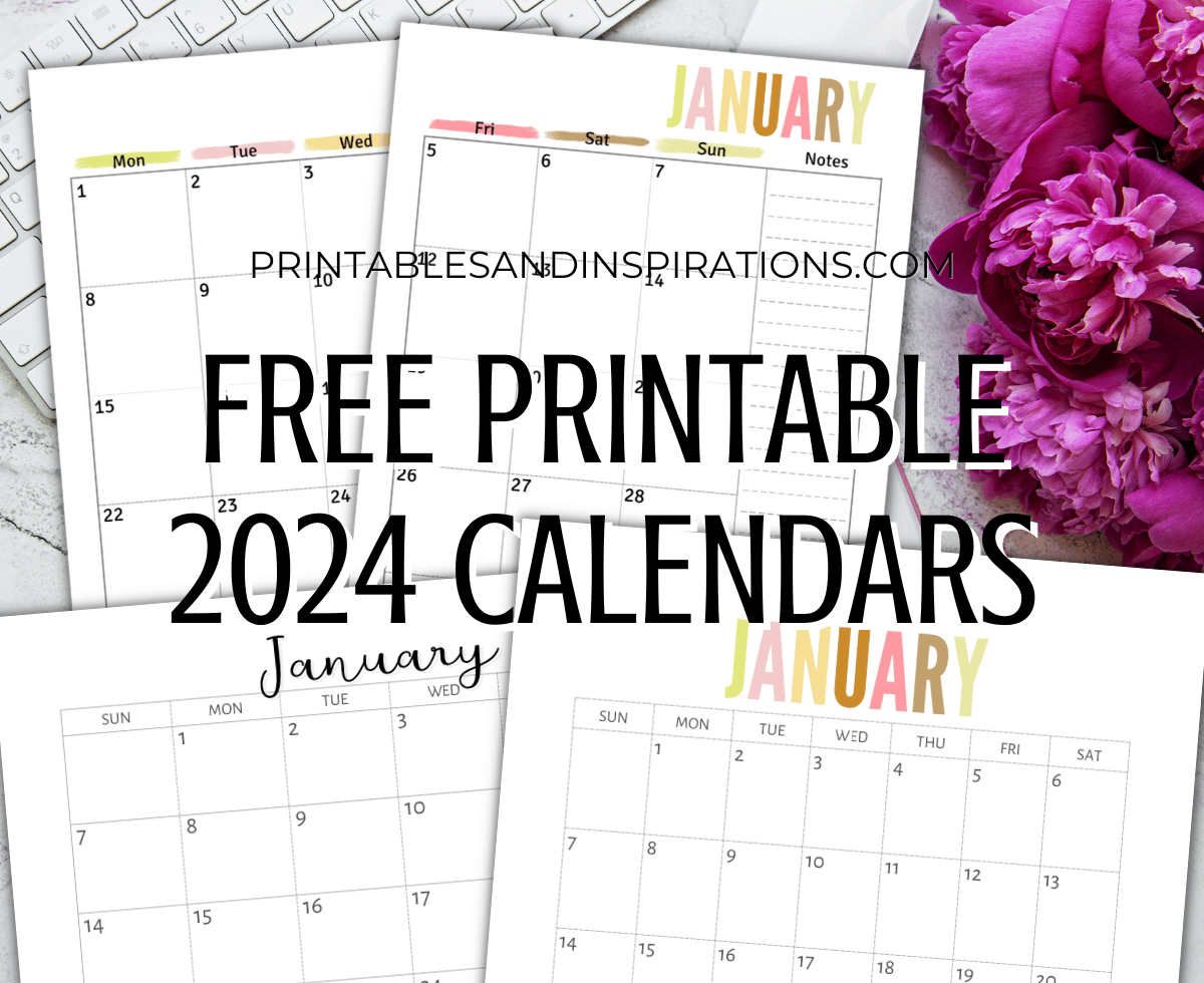 Free Printable 2024 Calendar Printable Pdf - Printables And for Free Printable Calendars 2024 Monthly