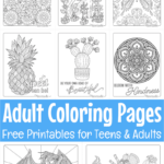 Free Printable Adult Coloring Pages Throughout Free Printable Adult Coloring