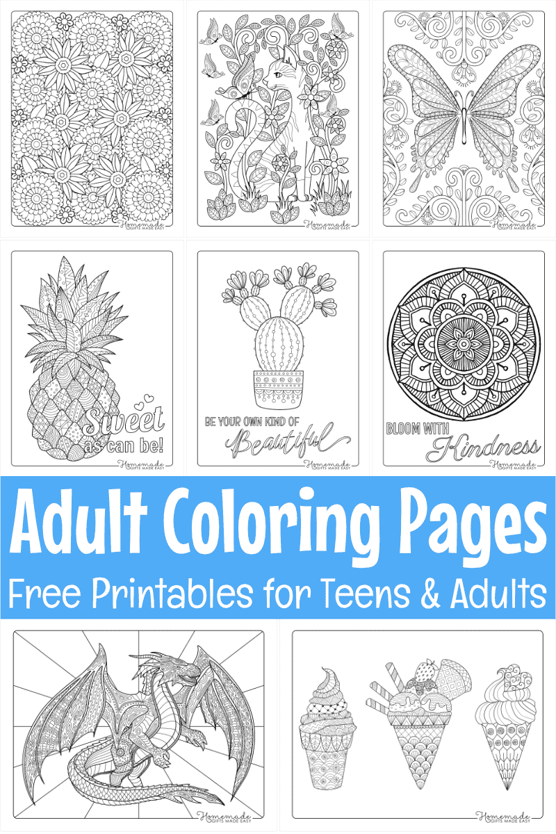 Free Printable Adult Coloring Pages throughout Free Printable Adult Coloring