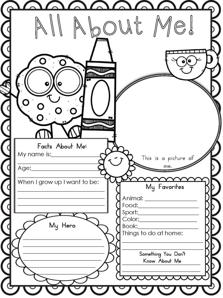 All About Me Printable