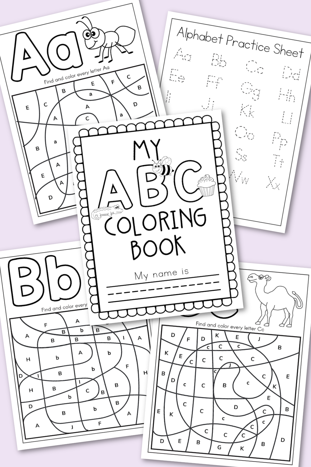 Free Printable Alphabet Coloring Book - Kara Creates intended for Alphabet Coloring Book Printable