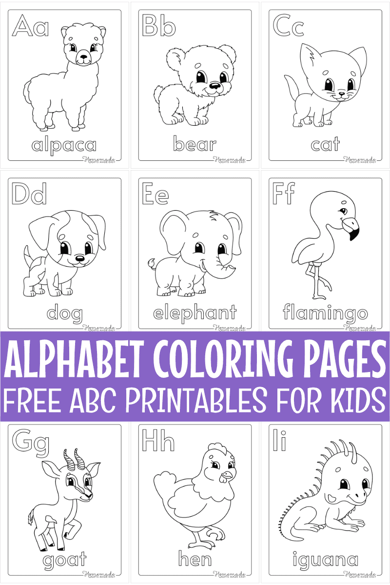 Free Printable Alphabet Coloring Pages For Kids for Alphabet Coloring Book Printable