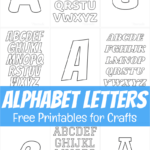 Free Printable Alphabet Letters For Crafts Intended For Printable Alphabet Letters Free