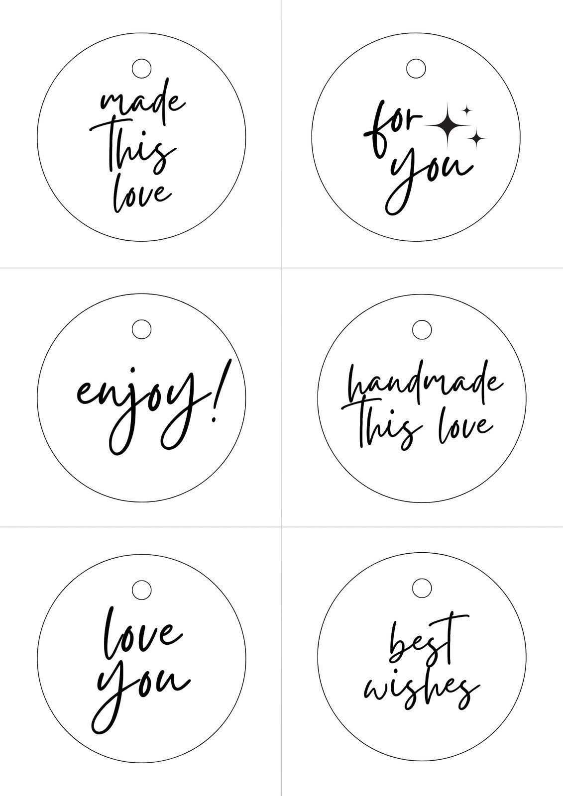 Free, Printable And Customizable Gift Tag Templates | Canva for Free Printable Gift Tags