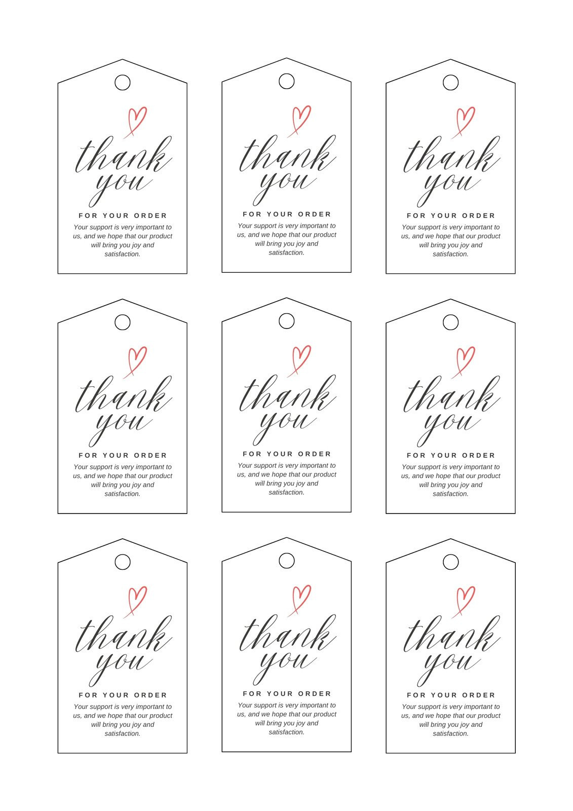 Free, Printable And Customizable Gift Tag Templates | Canva for Free Printable Gift Tags