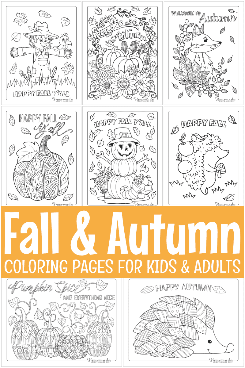 Free Printable Autumn &amp;amp; Fall Coloring Pages regarding Printable Autumn Picturescolor