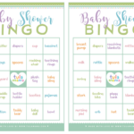 Free Printable Baby Shower Bingo Regarding Baby Shower Bingo Printable