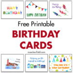 Free Printable Birthday Cards • Rose Clearfield Regarding Free Printable Happy Birthday Card