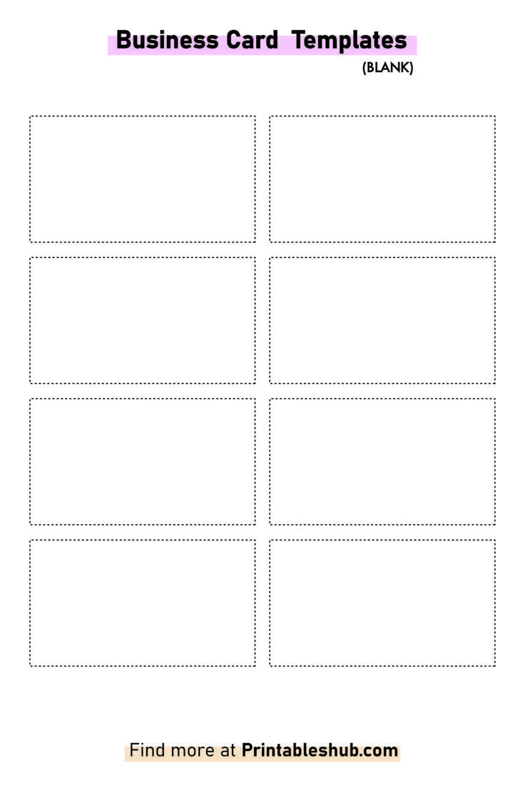 Free Printable Blank Business Card Template [Pdf Included] with Free Printable Business Cards