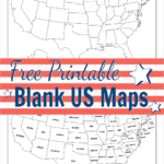 Free Printable Blank Us Map (Pdf Download) In Free Printable Map Usa