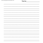 Free Printable Blank Writing Practice Worksheet For Printable Writing Practice Sheets