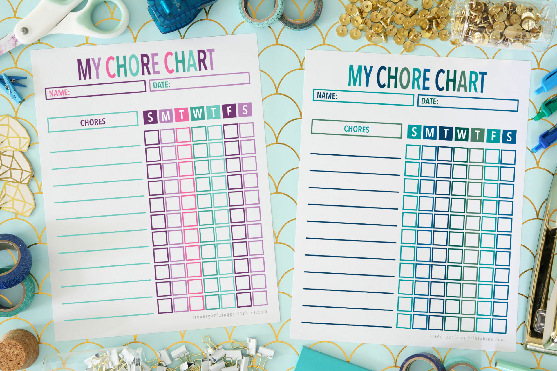 Free Printable Chore Charts For Kids And Adults in Free Printable Chore Charts