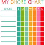 Free Printable Chore Charts For Kids!   Viva Veltoro For Children&#039;s Chore Chart Printable