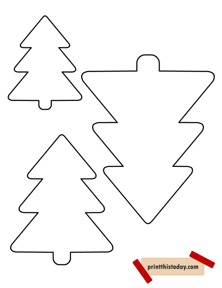 Printable Christmas Tree Template