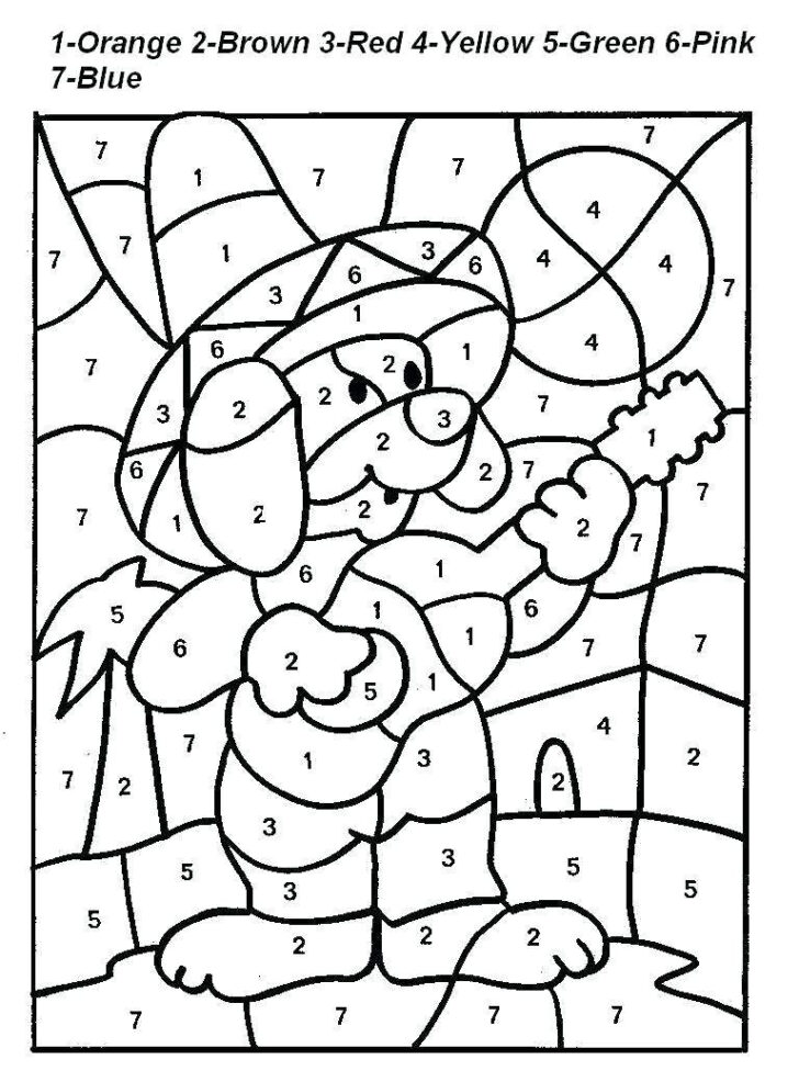 Free Color By Number Printables