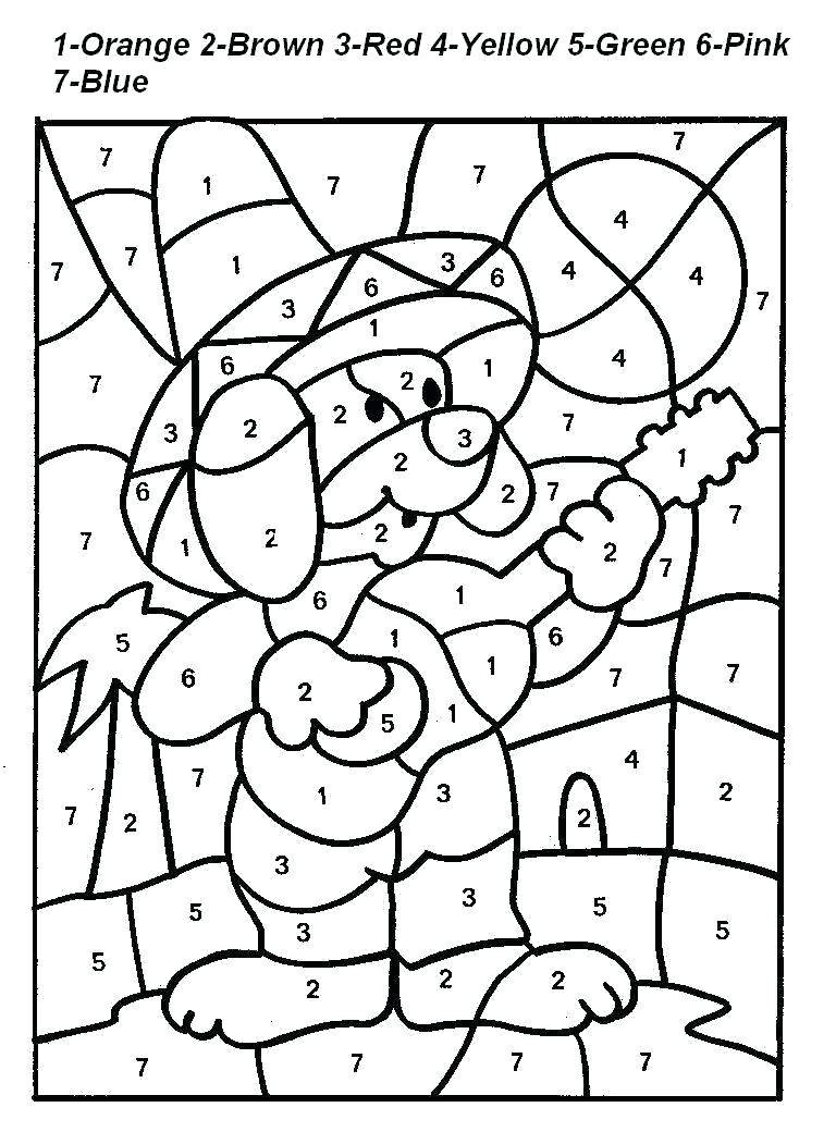 Free Printable Colornumber Coloring Pages - Best Coloring inside Free Color By Number Printables