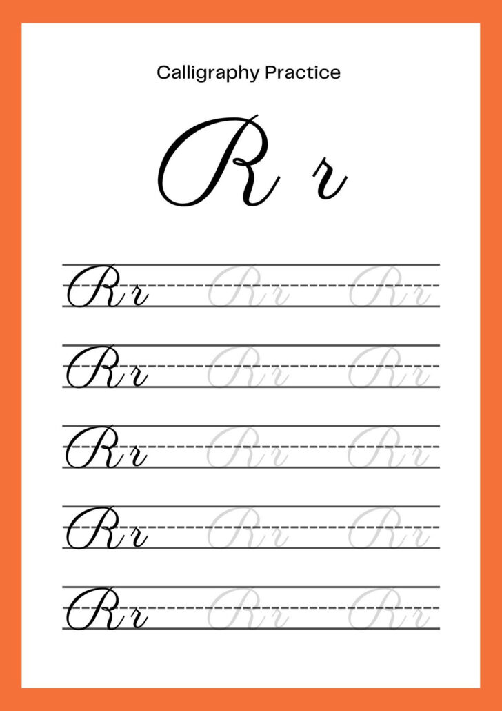 Cursive Letters Worksheets Printable