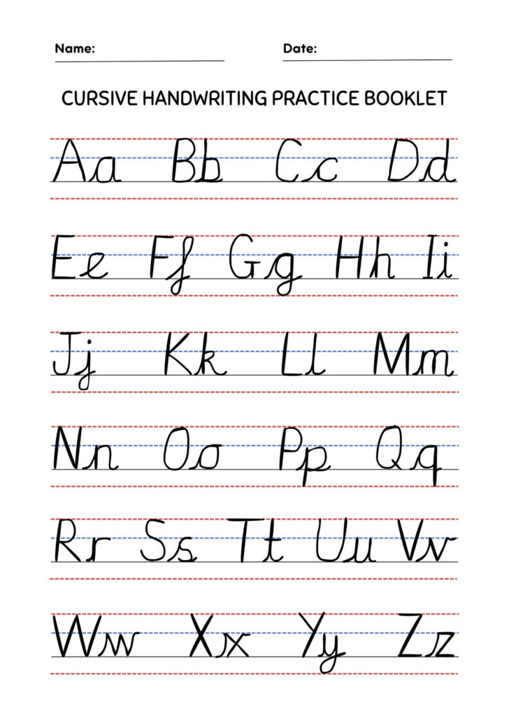 Free Printable Cursive Worksheets