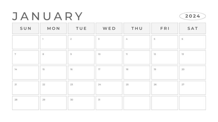 Printable Calendars By Month