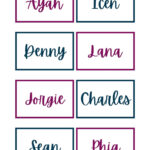 Free, Printable, Customizable Name Tag Templates | Canva Regarding Free Printable Name Tags