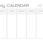 Free, Printable, Customizable Weekly Calendar Templates | Canva Within Weekly Schedule Template Printable