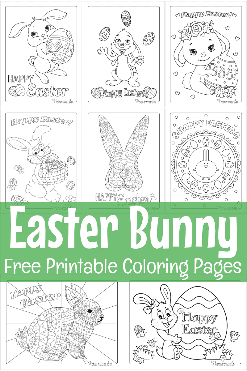 Free Printable Easter Bunny Coloring Pages For Kids &amp;amp; Adults 2024 with regard to Printable Bunny Picturescolor