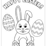 Free Printable Easter Coloring Page   Pjs And Paint In Free Printable Easter Pictures