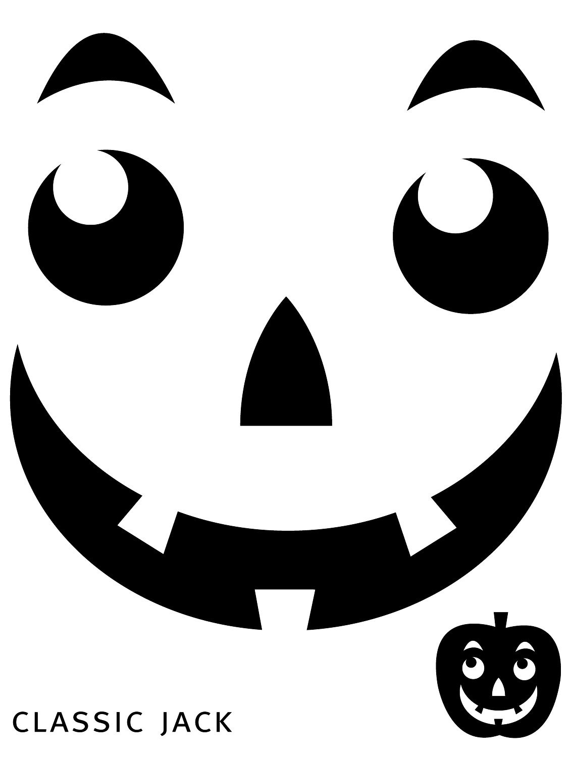 Free Printable Easy Funny Jack O Lantern Face Stencils Patterns regarding Printable Jack O Lantern Stencils