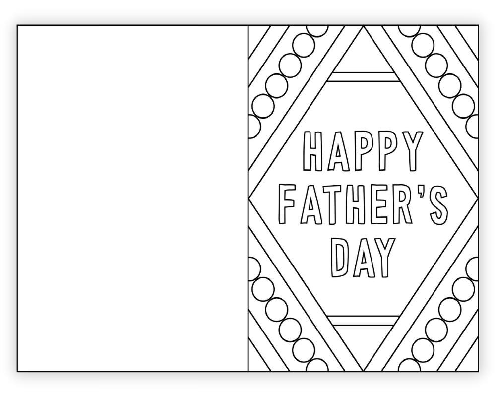 Free Printable Father&amp;#039;S Day Card To Color - The Craft-At-Home Family inside Printable Fathers Day Cards