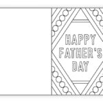 Free Printable Father'S Day Card To Color   The Craft At Home Family Throughout Printable Coloring Father And Grandpaw Day Card