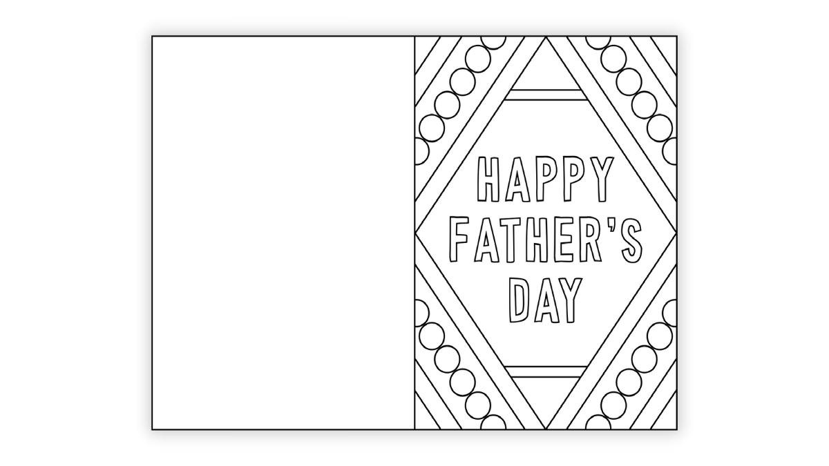 Free Printable Father&amp;#039;S Day Card To Color - The Craft-At-Home Family throughout Printable Coloring Father And Grandpaw Day Card