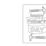 Free Printable Father'S Day Cards For Kids To Color   Happy Regarding Printable Fathers Day Card