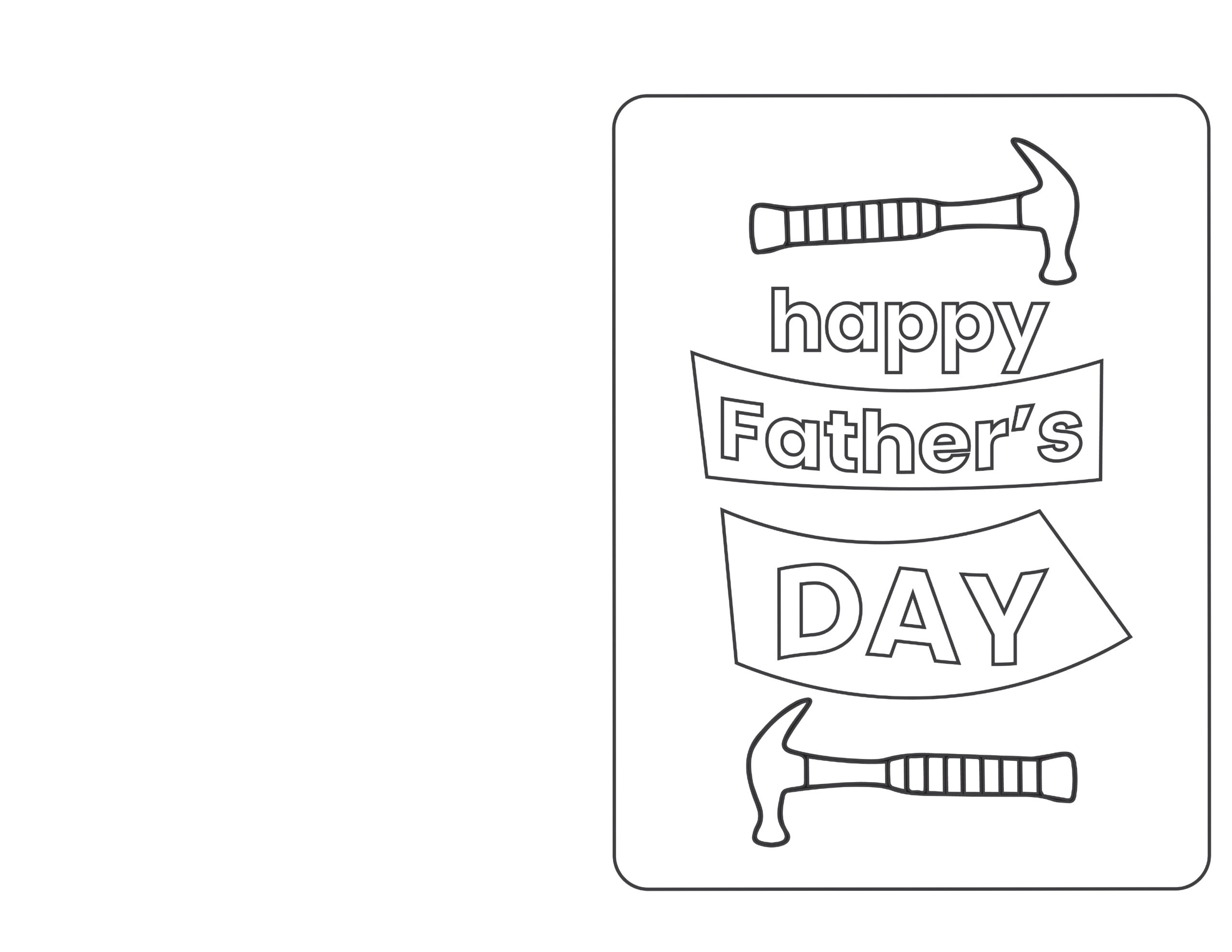 Free Printable Father&amp;#039;S Day Cards For Kids To Color - Happy regarding Printable Fathers Day Card