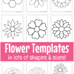 Free Printable Flower Templates For Crafts With Regard To Free Printable Flower Patterns