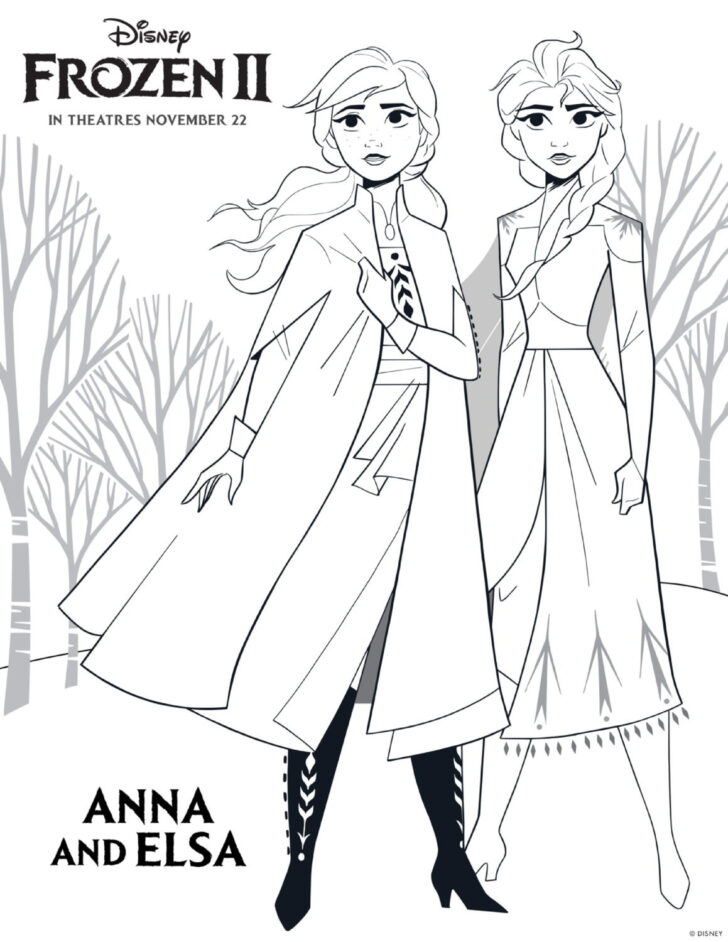 Printable Frozen Colouring Pages