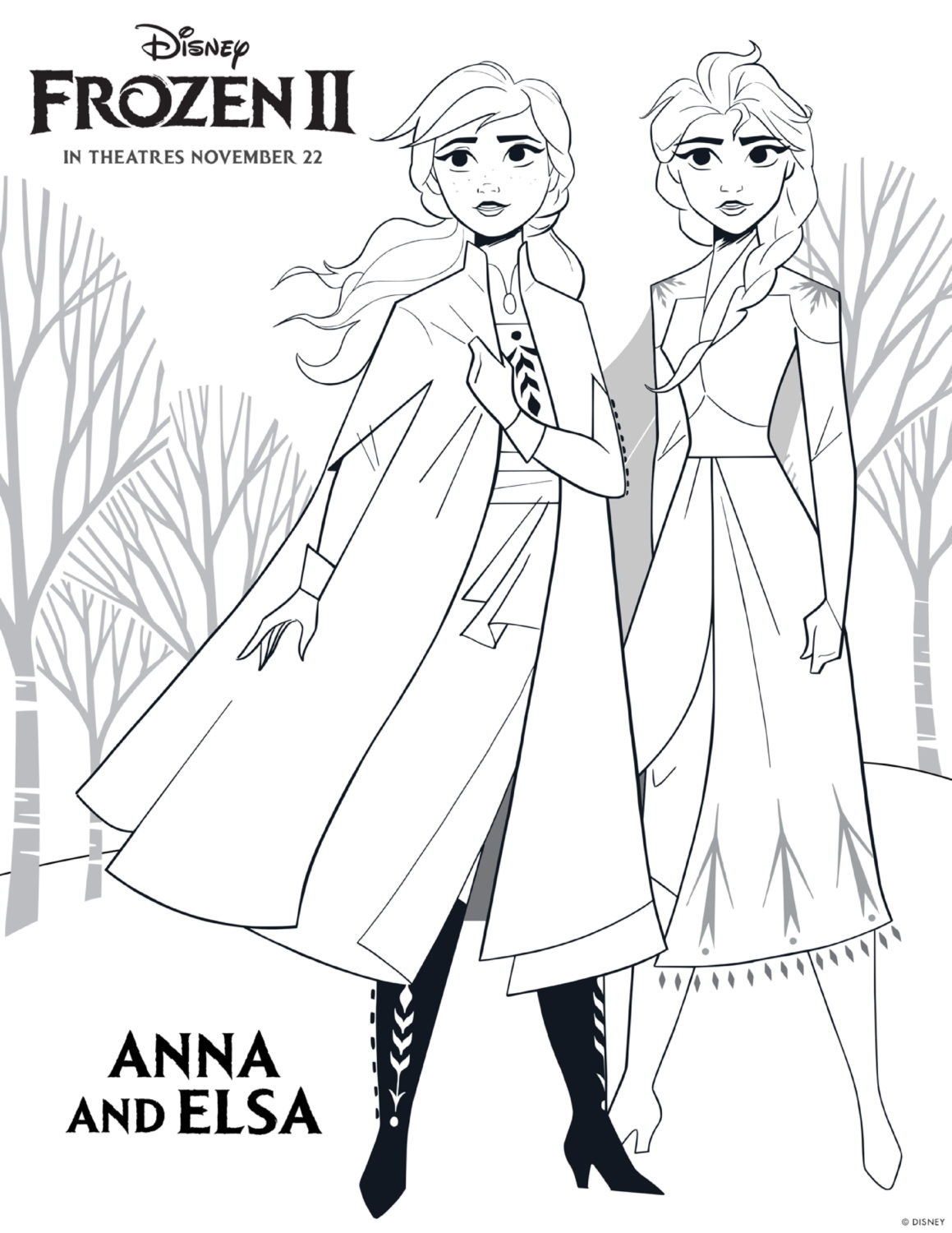 Free Printable Frozen 2 Coloring Pages And Activity Sheets | Crazy with Printable Frozen Colouring Pages