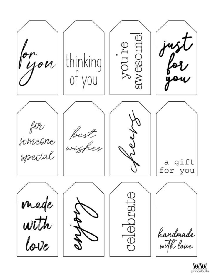 Free Printable Gift Tags