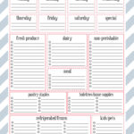 Free Printable Grocery Shopping List   Our Handcrafted Life In Free Printable Grocery Shopping List