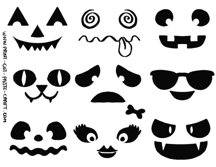 Printable Jack O Lantern Faces