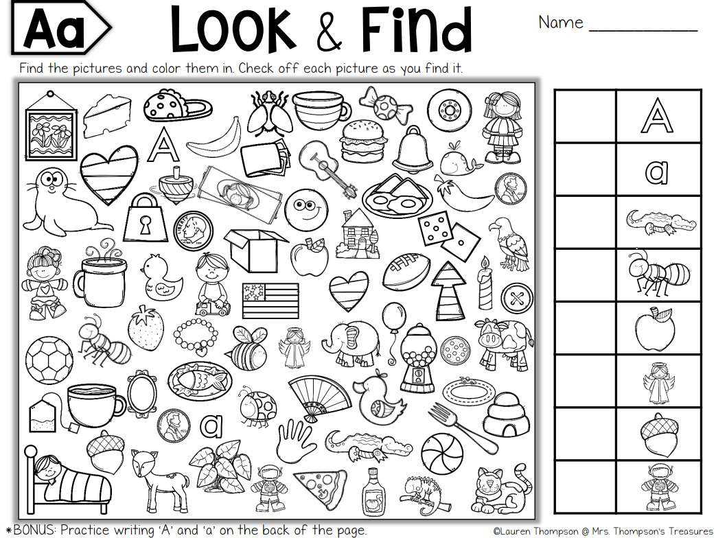 Free, Printable Hidden Picture Puzzles For Kids for Printable Puzzles For Kids