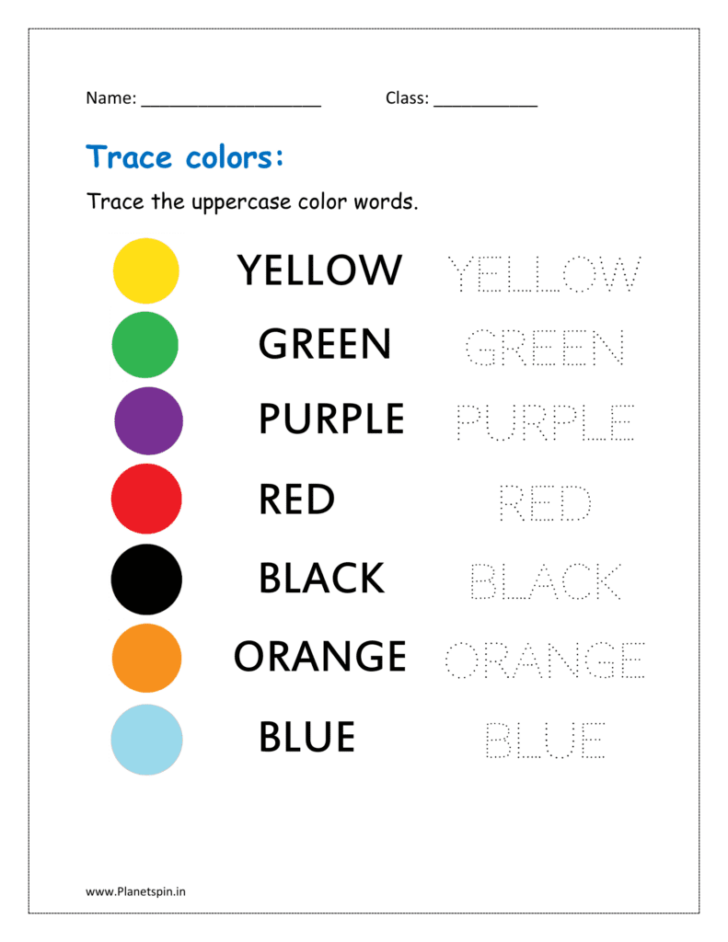 Name PrintablesColor