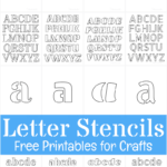 Free Printable Letter Stencils For Crafts Throughout Free Printable Alphabet Stencils