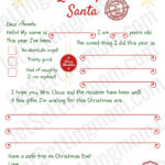 Free Printable Letter To Santa Template   Writing To Santa Made Easy! For Printable Template Santa Letter