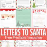 Free Printable Letter To Santa Templates With Printable Father Christmas Letters