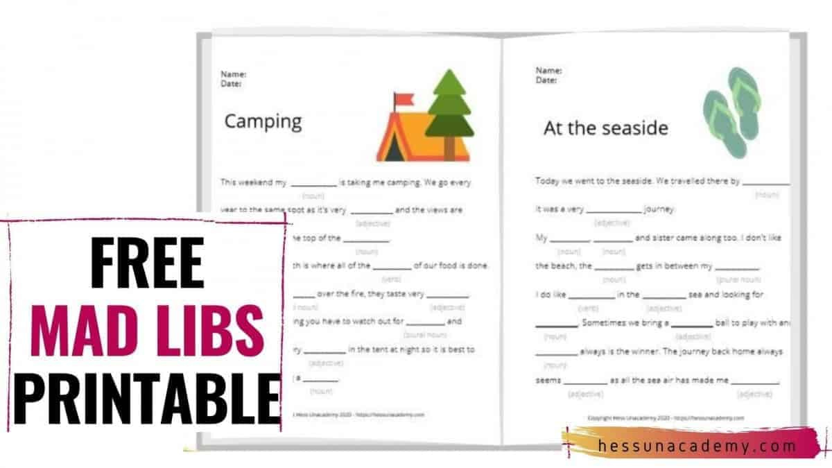 Free Printable Mad Libs For Kids | The Ultimate Collection for Adlibs For Kids Story Book Printable Downloads