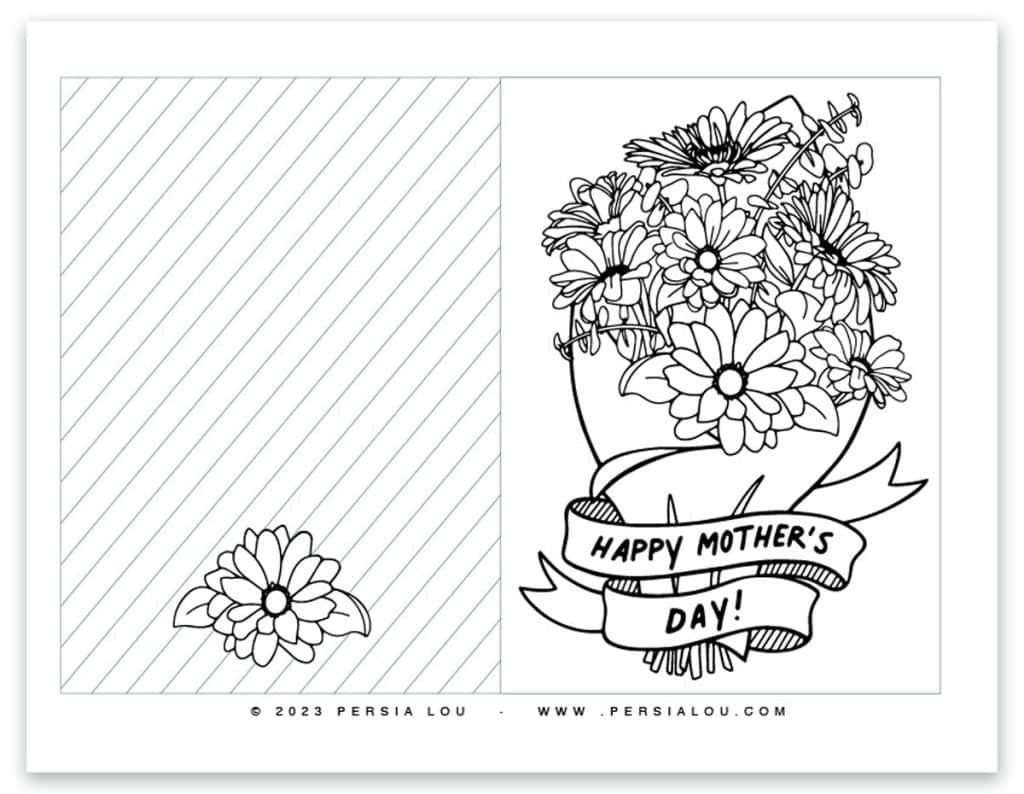 Free Printable Mother&amp;#039;S Day Cards To Color for Printable Mothers Day Cards