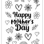 Free Printable Mother'S Day Colouring Card | Finding Myself Young In Happy Mothers Day Card Printable