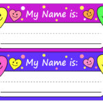 Free Printable Name Tags For Preschoolers. Teachersmag Throughout Free Printable Name Tags