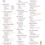 Free Printable Oscars Ballot 2024 — Entertain The Idea Regarding Oscar Ballot 2024 Printable